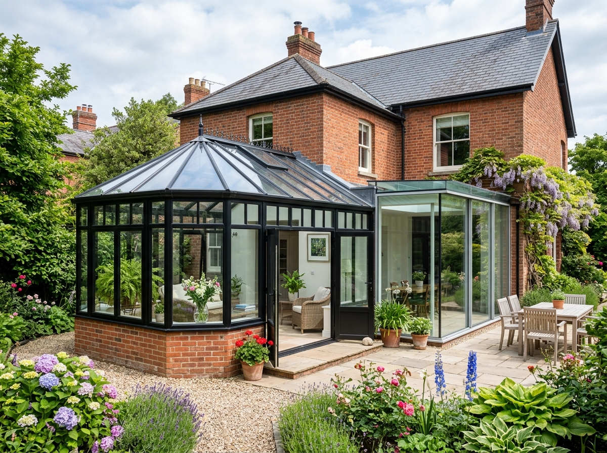 Spotless glass conservatory in Derby