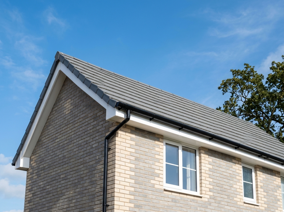 Clean UPVC fascias and roofline guttering